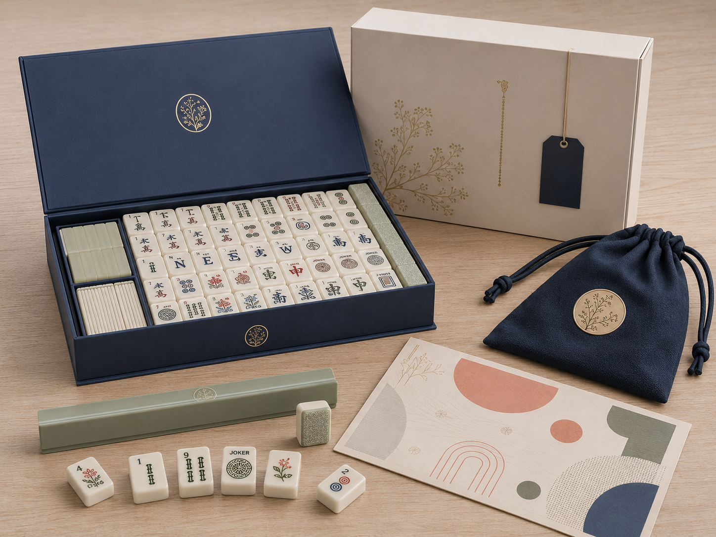 Private-label American Mahjong gift packaging
