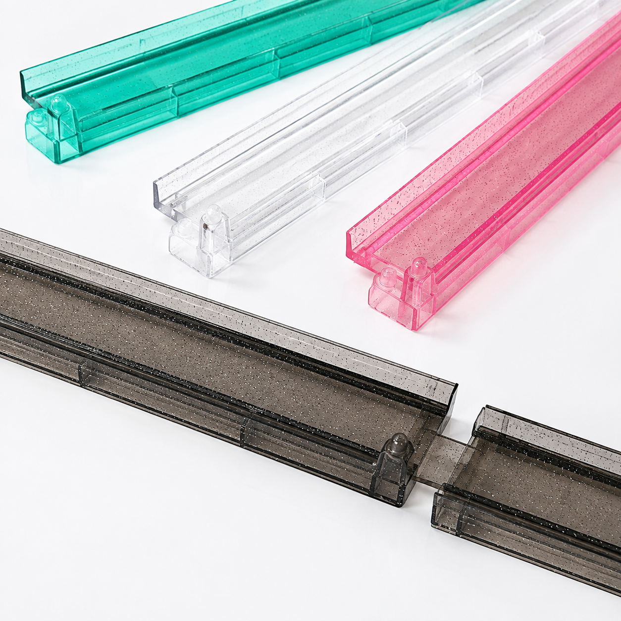 Clear Acrylic Mahjong Racks & Pushers – Set of 4 - Image 2