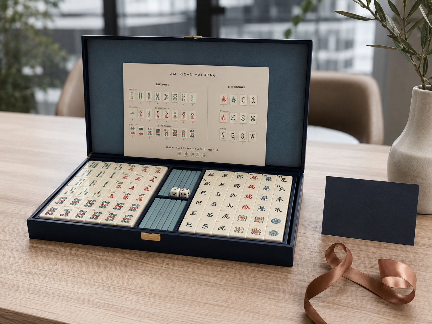 Willow Garden Mahjong set for corporate gifting