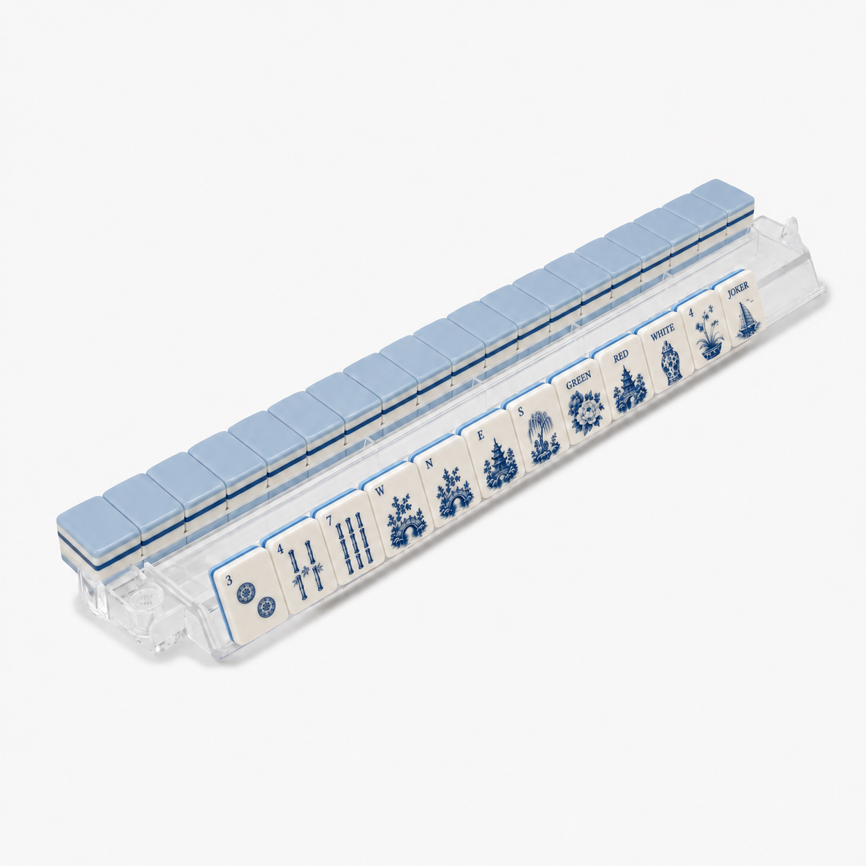 Blue Porcelain Custom American Mahjong Set - Image 5