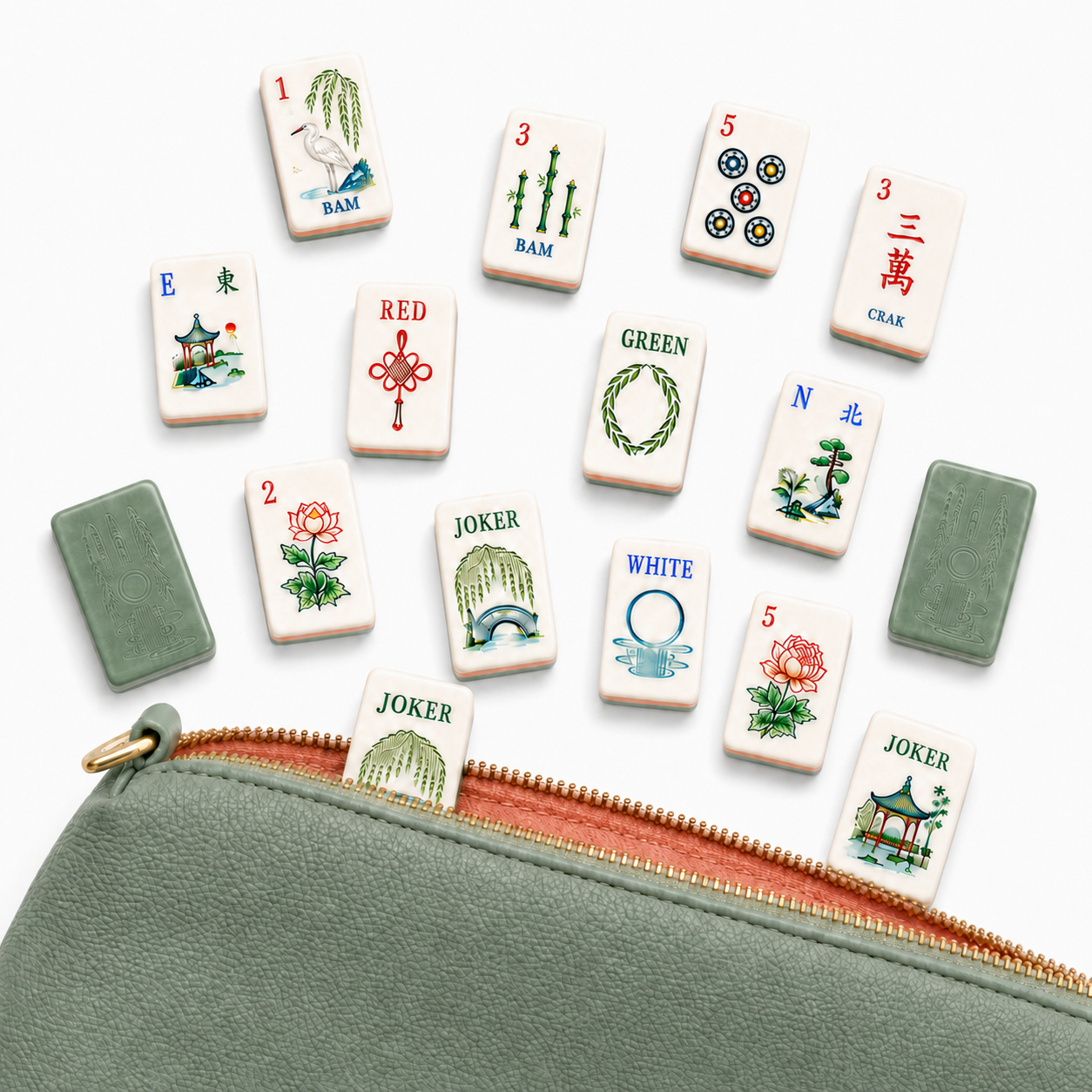 Willow Garden Custom American Mahjong Set - Image 4