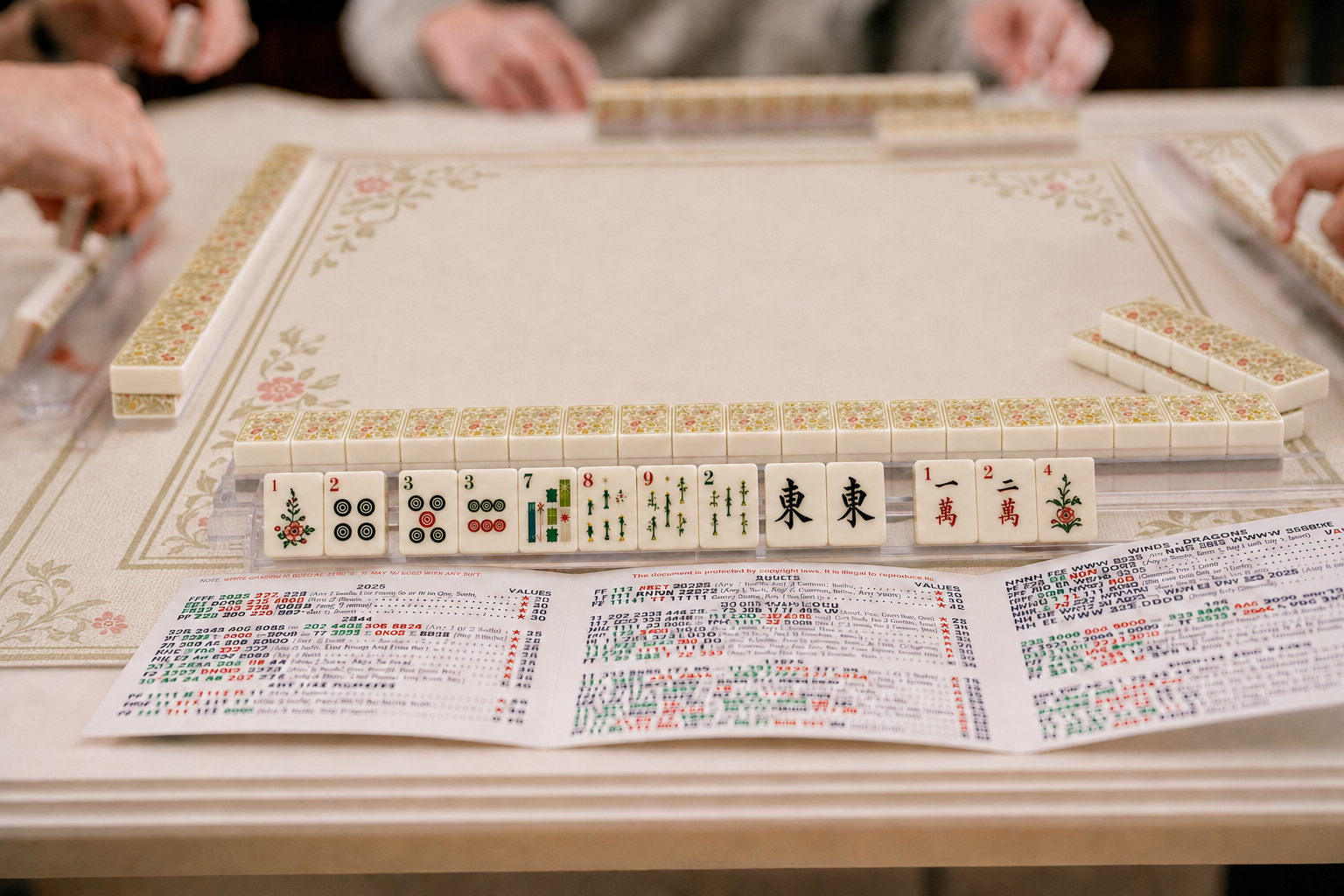 Botanical Heritage American Mahjong table setting