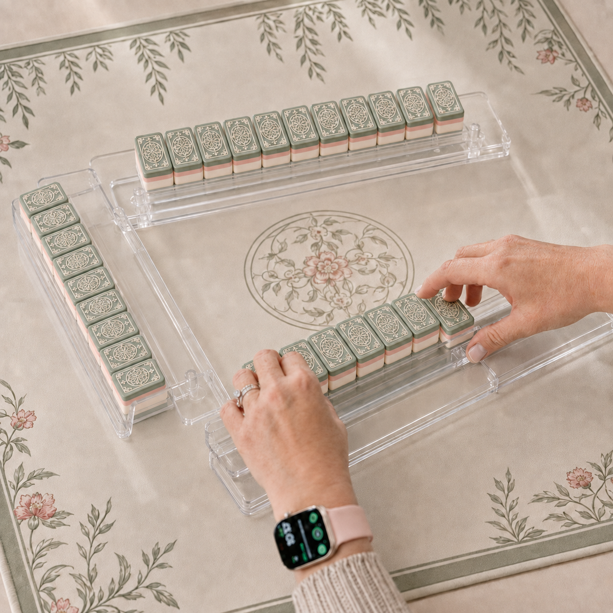 Soft Garden American Mahjong lifestyle play scene