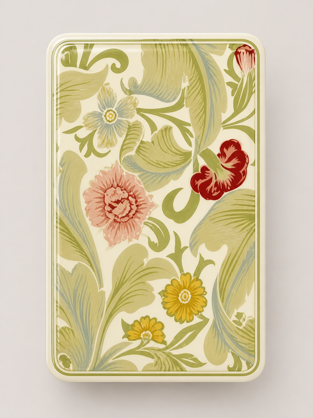 Botanical Heritage vintage floral back pattern close-up