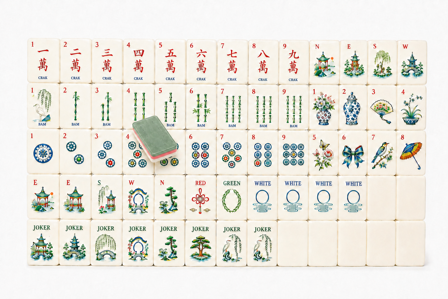 Willow Garden Custom American Mahjong Set - Image 5