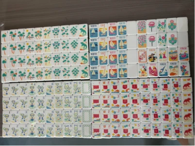 Themed Mahjong tile faces arranged in rows
