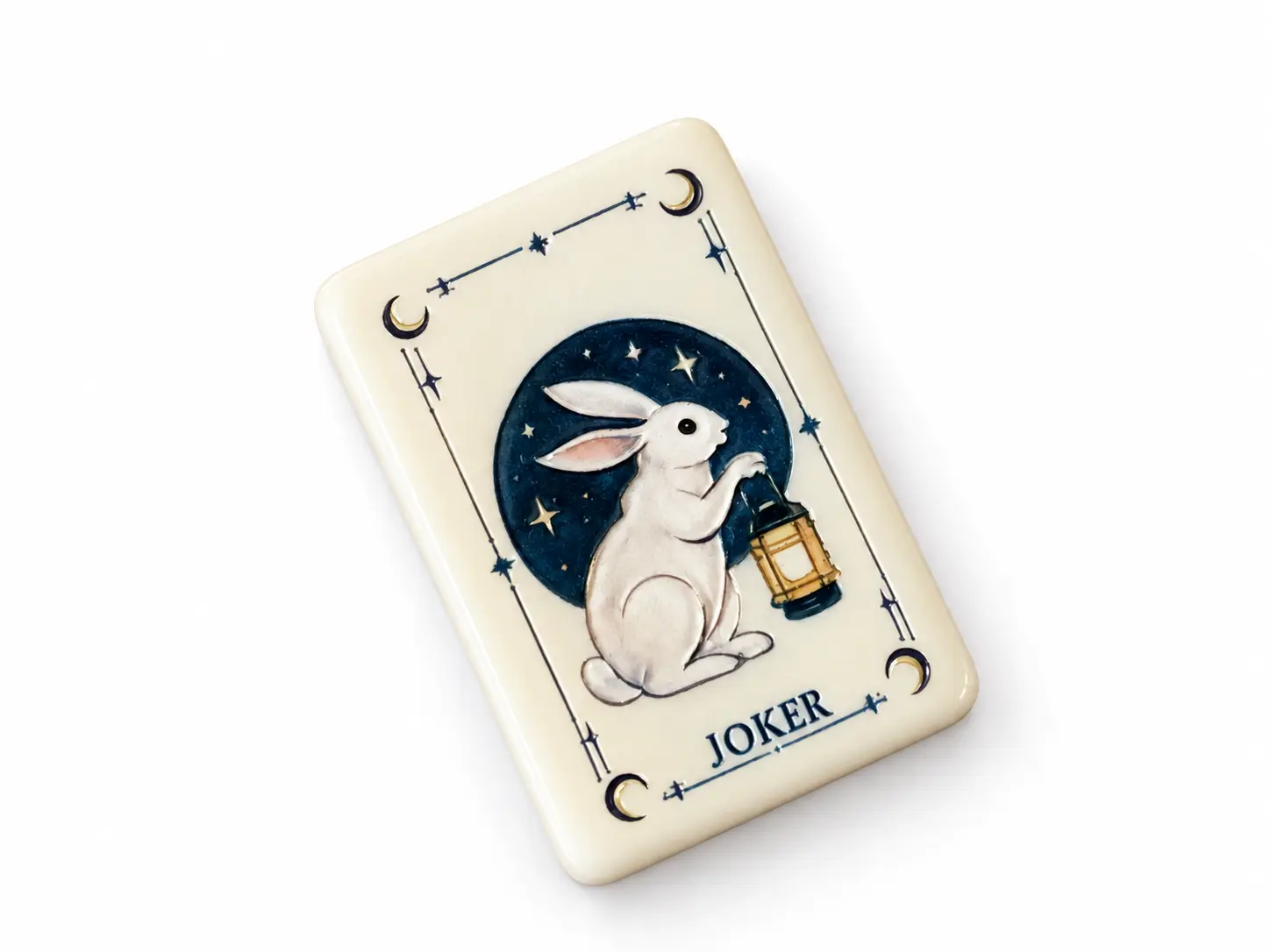 Rabbit Joker tile with moon and star artwork as a themed design example