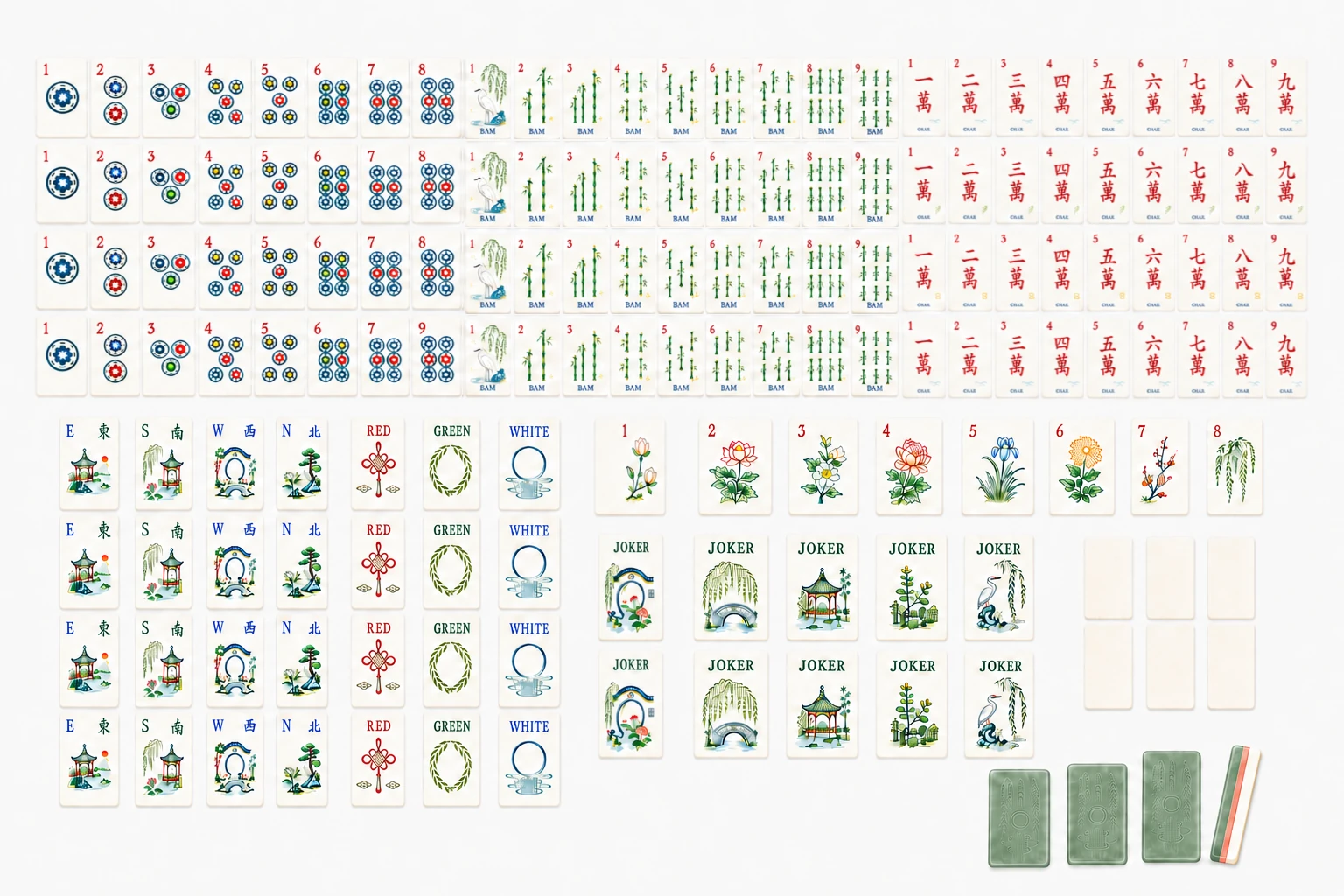 Willow Garden Custom American Mahjong Set - Image 6